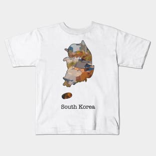 Map of South Korea Kids T-Shirt